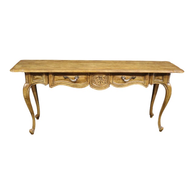 Louis XV Style Carved Fruitwood Console Table For Sale