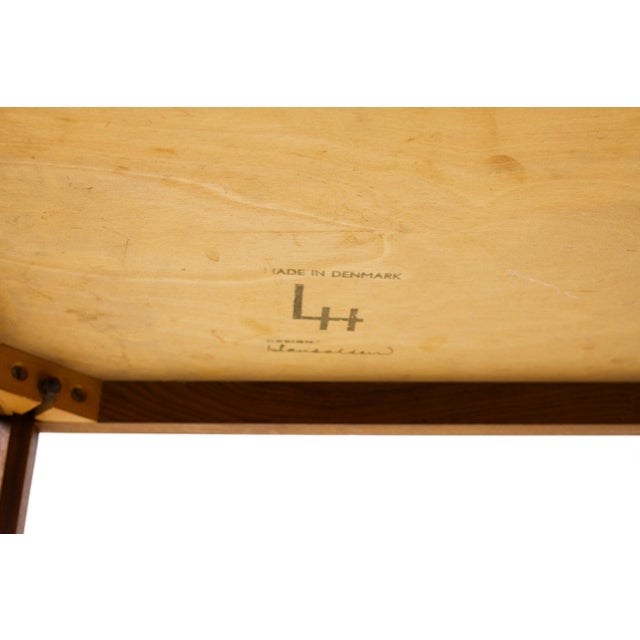 1960s 1960s Danish Modern Mid Century Square Teak Square Side Table — Hans Olsen — A For Sale - Image 5 of 5