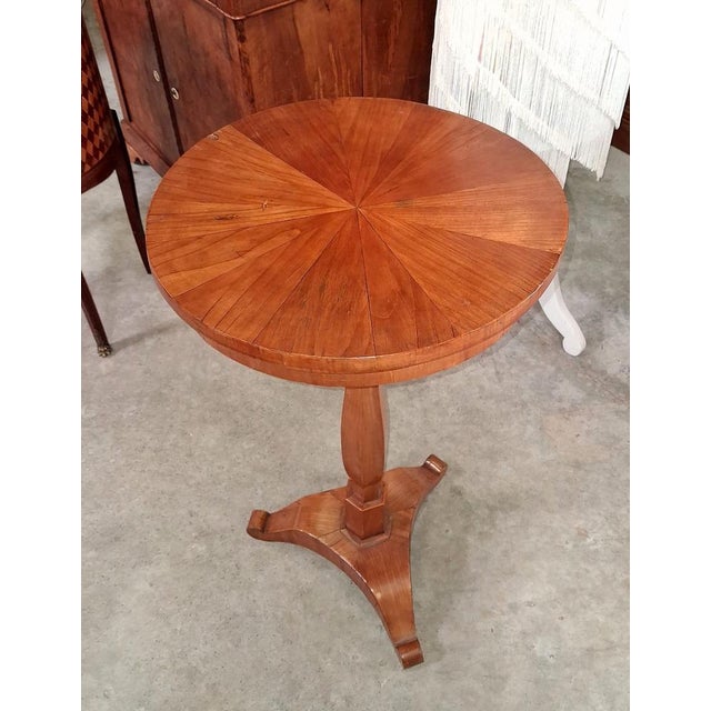 Biedermeier Side Table in Light Wood, 19th Century For Sale - Image 4 of 6