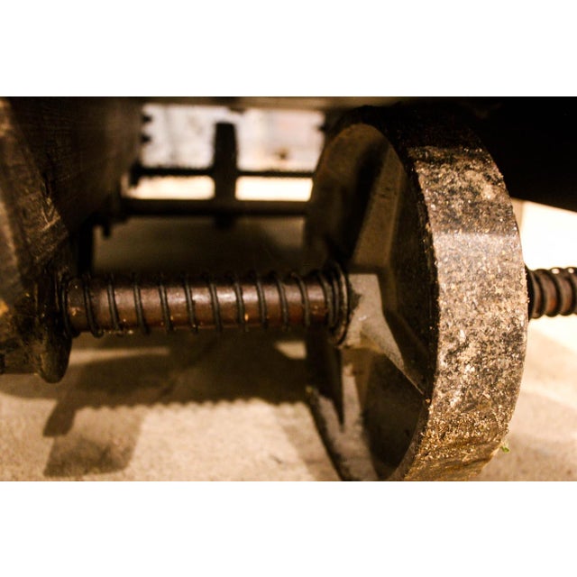 Industrial 4 Wheel Chariot SNCF from Abaud Lyon, 1930s For Sale - Image 3 of 8