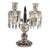 Baccarat France Crystal Bambous Tors 2-Light Candelabra Lustre, Signed For Sale