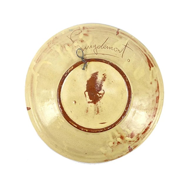 Mid-Century Ceramic Wall Plates with Fish Decor by Puigdemont, Set of 3 For Sale - Image 6 of 16