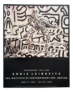 Annie Leibovitz Exhibition Poster with Keith Haring, 1990s