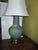 Army Green Chapman Vintage Hand Waxed Luxury Table Lamp Without Shade For Sale - Image 8 of 12