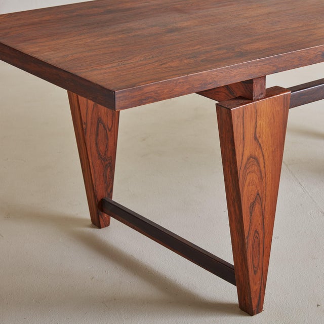 Mid 20th Century Model ML 115’ Rosewood Coffee Table Attributed to Illum Wikkelsø For Sale - Image 5 of 11