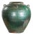 Chinese Vintage Hunan Style Green Glazed Water Jar with Petite Loop Handles For Sale