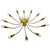 Brass 12-Arm Sputnik Chandelier Arredoluce Attributed, 1950s For Sale - Image 13 of 13