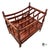 Late 20th Century Vintage Biggs Furniture Chippendale Style Mahogany Magazine Rack For Sale - Image 5 of 10
