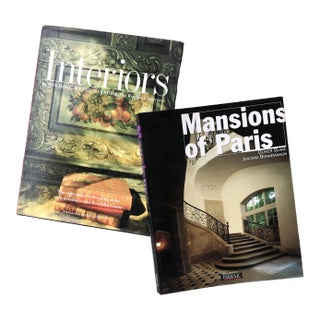 1988 “Interiors” by Min Hogg and “Mansions of Paris” by Olivier Blanc - 2 Pieces For Sale