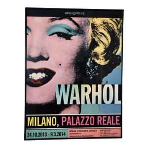 Framed Andy Warhol Palazzo Reale Milano Exhibition Poster, 2013–2014