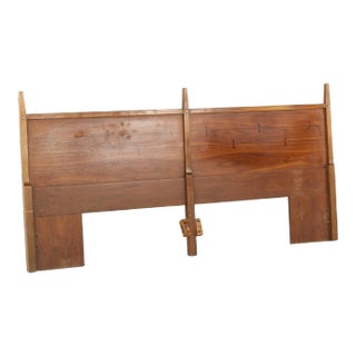 Lane Mid Century Bowtie Tuxedo Walnut and Rosewood King Headboard For Sale