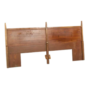 Lane Mid Century Bowtie Tuxedo Walnut and Rosewood King Headboard