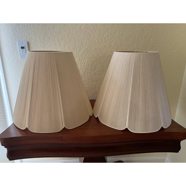 Mid 20th Century Famille Rose Lamps - A Pair For Sale - Image 9 of 15
