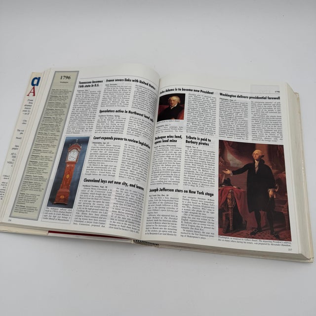 Blue Chronicle of America From Prehistory to Today 1995 Coffee Table Book For Sale - Image 8 of 9
