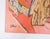 Contemporary gouache on wood panel abstract in shades of pink and peach by K. C. Bacon (1948-2026) Washington. Signed,...