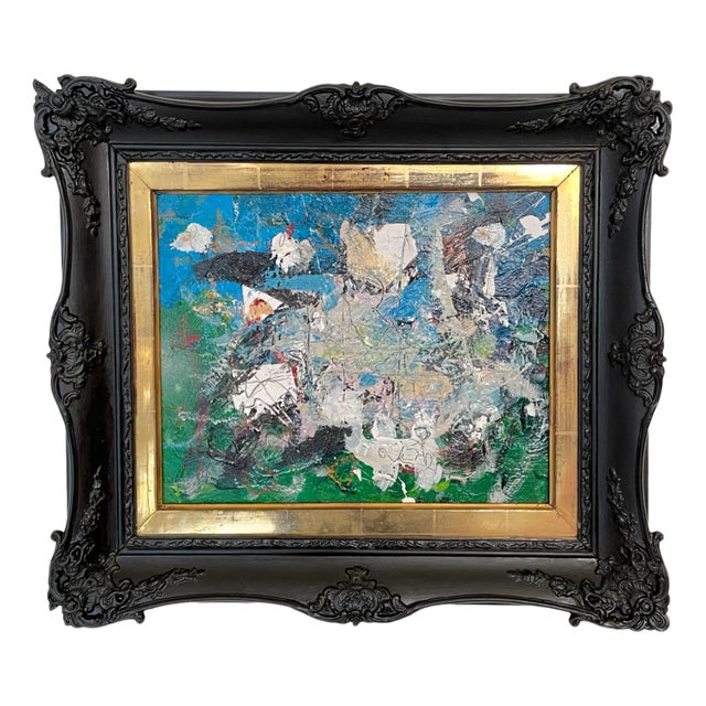 Felix Bachmann, Abstract Composition, Acrylic & Mixed Media on Board, 2022, Framed For Sale