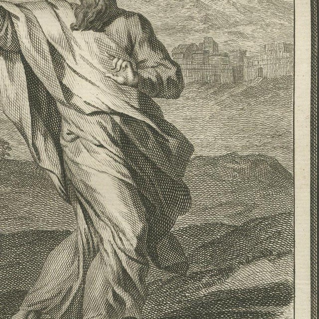 Pieter Mortier, Elisha and the Bears and the Widow's Oil, Pieter 1700, Engraving For Sale - Image 4 of 12