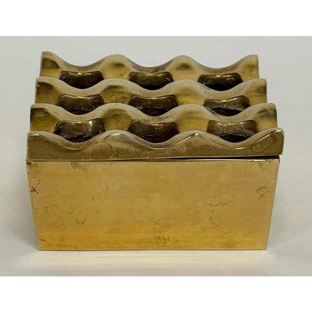 Vintage Sculptural Brass Beck and Jung Ultima 15 Style Ashtray For Sale In Kansas City - Image 6 of 7