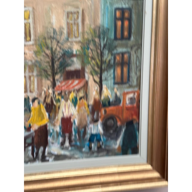 Arne Wallsten, Market Scene, 1960s, Oil Painting on Canvas, Framed For Sale - Image 6 of 18
