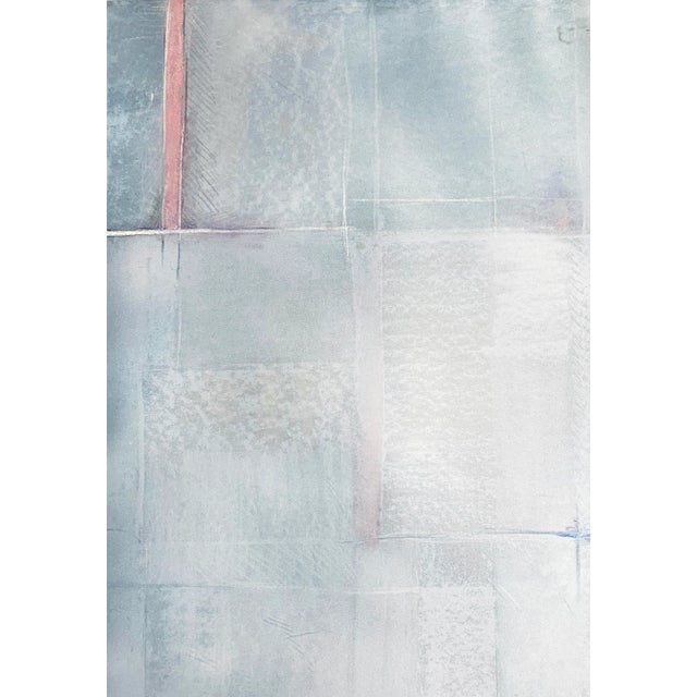 1980s Extra Large, Oversized Original Signed Abstract Painting in Custom Acrylic Case For Sale - Image 4 of 7