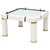 Tommaso Barbi Midcentury Italian Modern Porcelain Square Coffee Side Table For Sale