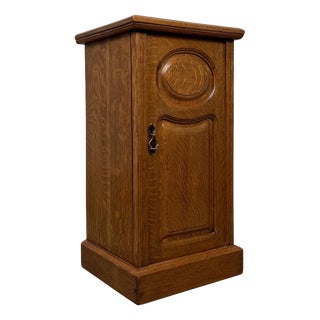 Antique Oak Bedside Cupboard, England For Sale