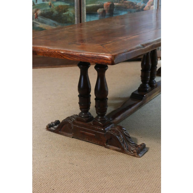 Oak Dining Table, 1940s For Sale - Image 12 of 13