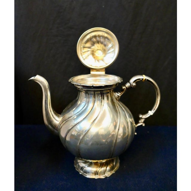 Silver Late 19th Century Continental 800S Tea Pot For Sale - Image 8 of 10