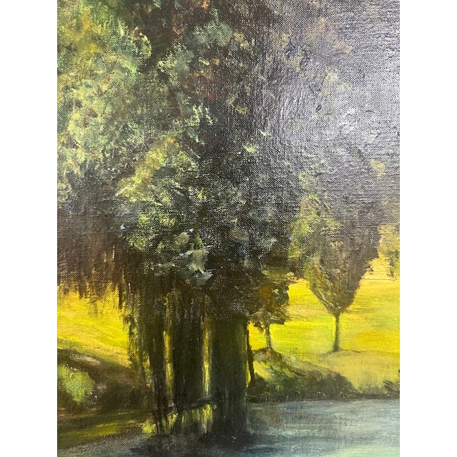 1970s Vintage Oil on Canvasboard by A. Oberdorfer For Sale - Image 5 of 5