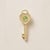 18k Gold Love Key Tsavorite Garnet Bezel and Diamond Pendant For Sale - Image 4 of 5