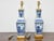 1920s Blue and White Porcelain Table Lamps, Asian - Pair For Sale - Image 4 of 11