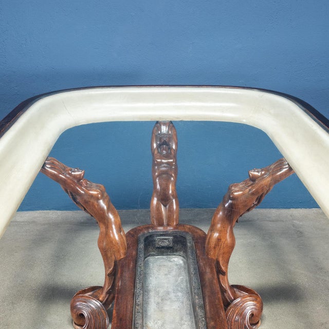 Sculptural Wood Table by Borsani Varedo For Sale - Image 6 of 9