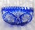 1970s Large Blue Cut to Clear Serving or Decorative Bowl # 26511 For Sale In San Francisco - Image 6 of 6