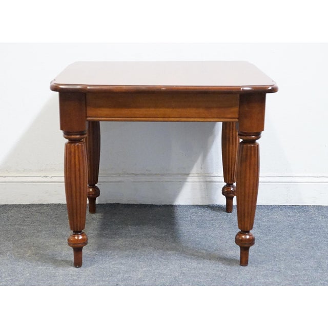 Nichols & Stone Solid Cherry Early American Colonial 28" Square Accent End Table 9135q-070 For Sale In Kansas City - Image 6 of 10