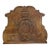 Large 19th Century French Cast Iron Fireback With Rampant Lion and Crown For Sale