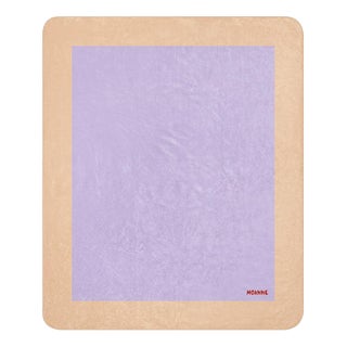 Boreal Blanket with Beige/Lilac Frame by Moanne For Sale