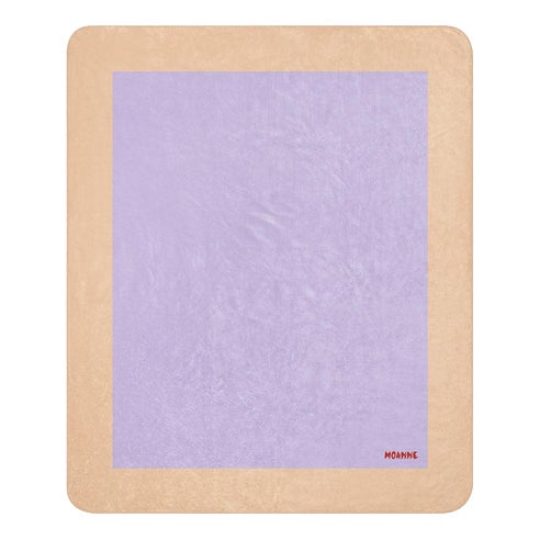 Boreal Blanket with Beige/Lilac Frame by Moanne For Sale