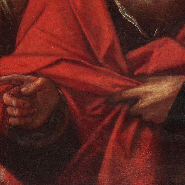 Black Giacomo Cavedone, Susanna and the Elders, Oil on Canvas, 16th-17th Century, Framed For Sale - Image 8 of 12