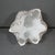 Gray Kavana Décor Sculptural White & Gray Porcelain Vase With Gold Ruffled Rim For Sale - Image 8 of 14