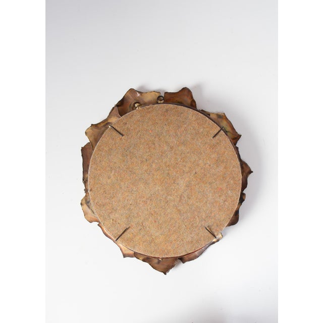 Sun Mirror Sculpture Brass Sheets Usa C. 1970s (31 Cm), 1960s For Sale - Image 6 of 8