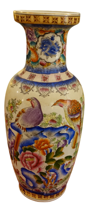 Large Asian Ceramic Vase, 1940s