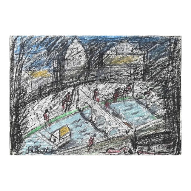 Nazareno Gattamelata, The Bridges of the Tiber, Original Oil Paste, 1970s For Sale