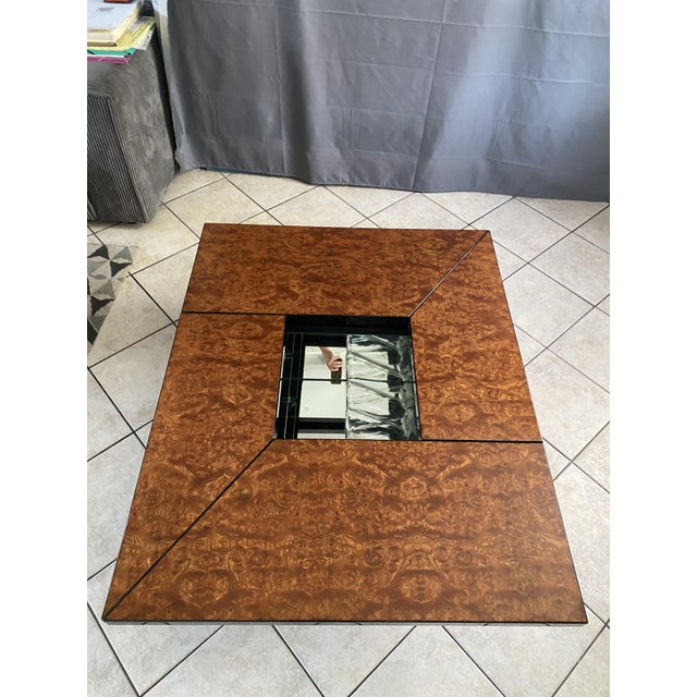 Vintage Elm Burl Coffee Table by Paul Michel for Roche Bobois, 1980s For Sale - Image 13 of 18