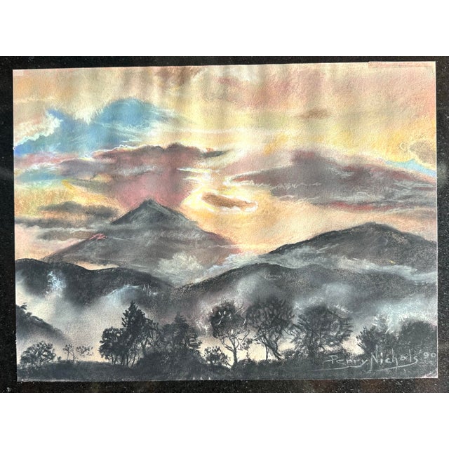 Artist: Perry Nichols (United States, 1911-1992) Title: Untitled Period: 1990 Medium: Pastel on Landscape Dimensions: 12"H...