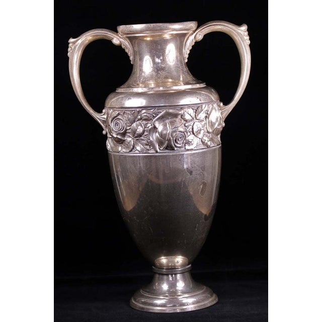 Antique Amphora in Silver Plating For Sale - Image 6 of 7