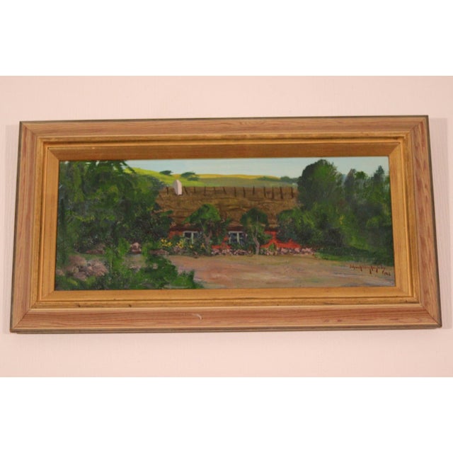 Johan Hilding Hägle, Thatched Roof, 1962, Oil on Canvas, Framed For Sale - Image 12 of 18