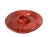 Crate & Barrel Red Stoneware Chip and Dip Platter – Made in Italy – 13” Round Serving Tray With Center Bowl – Appetizer Serving Dish For Sale - Image 6 of 10