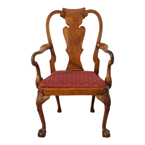 Chippendale Style Walnut Arm Chair