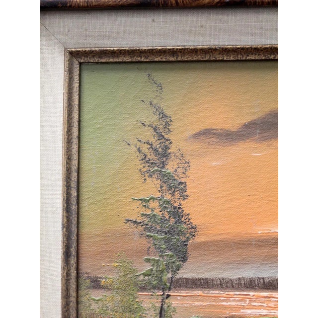 Vintage Landscape Oil Painting For Sale - Image 11 of 13