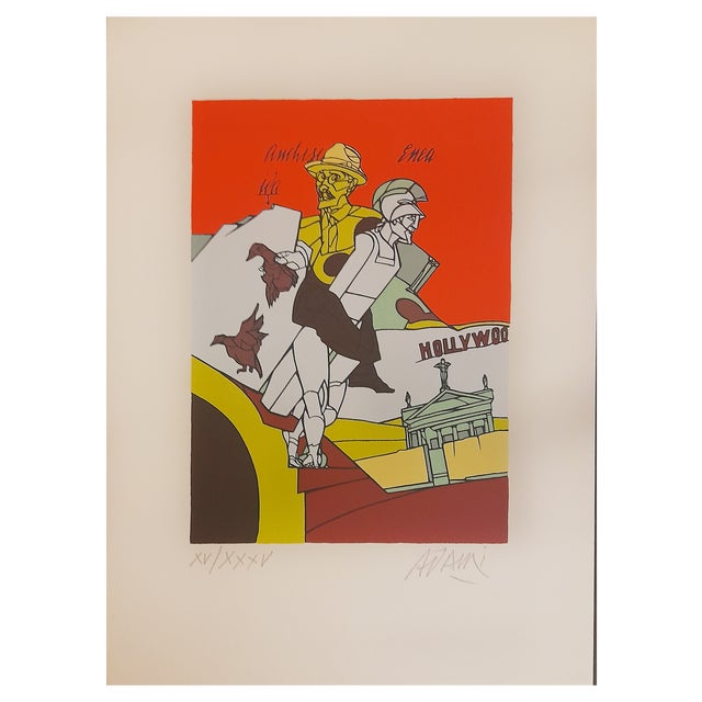 Valerio Adami, Literary Portraits, 2010, Lithograph For Sale